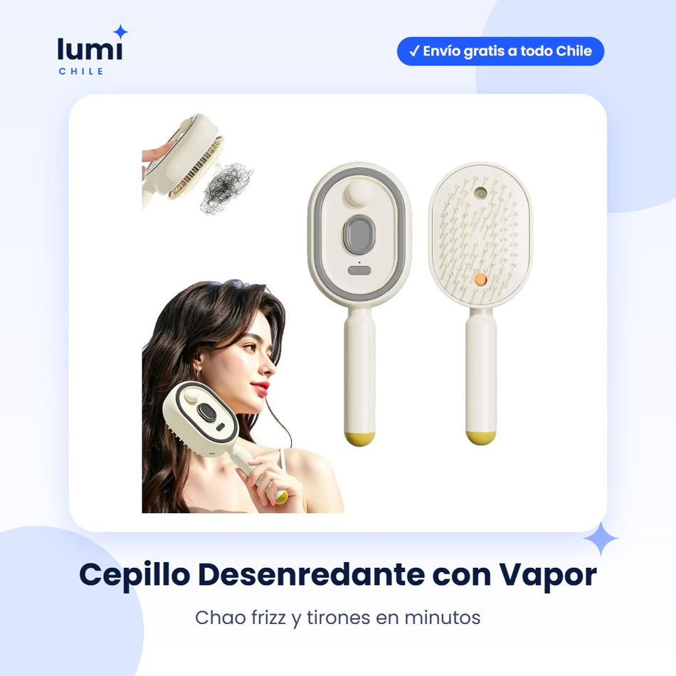 Cepillo Desenredante con Vapor Antifrizz